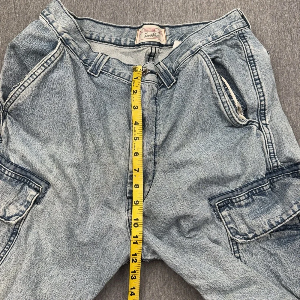 Levi Strauss Signature Jean Shorts Mens Sz 32 Baggy Denim Y2K Vtg Skater Grunge